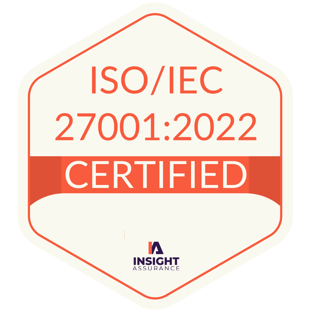 ISO/IEC 27001:2022 Certified